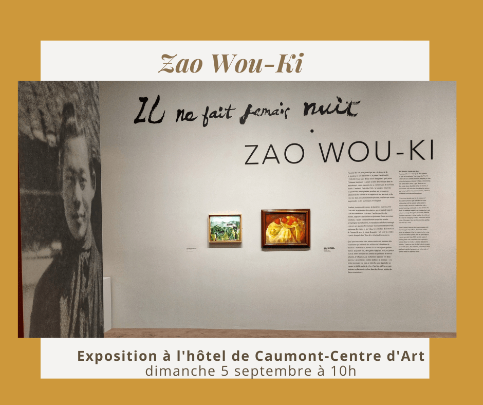 exposition Zao Wou-Ki Hôtel de caumont Centre d'Art à Aix-en-Provence visite guidée avec Provence Buissonnière